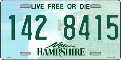 NH license plate 1428415