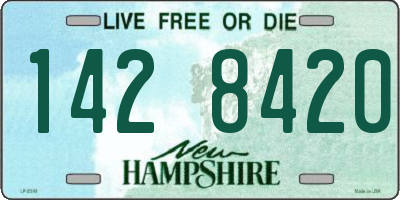 NH license plate 1428420