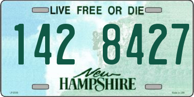 NH license plate 1428427