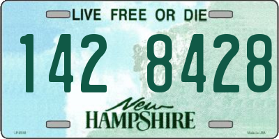 NH license plate 1428428