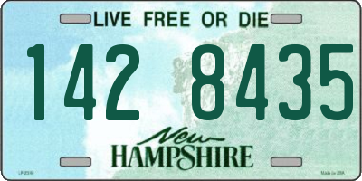 NH license plate 1428435