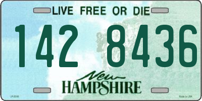 NH license plate 1428436