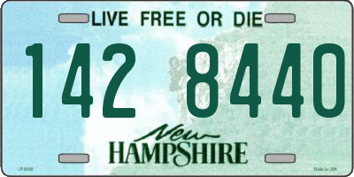 NH license plate 1428440
