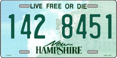 NH license plate 1428451