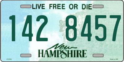 NH license plate 1428457