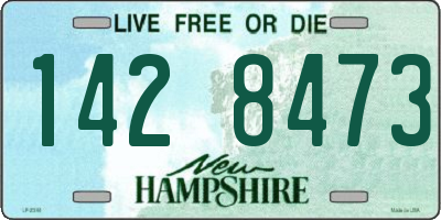NH license plate 1428473