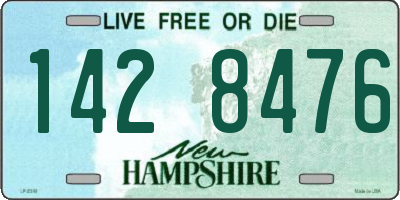 NH license plate 1428476