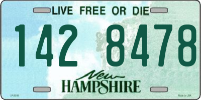 NH license plate 1428478