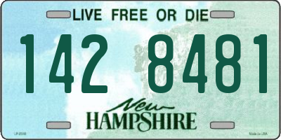 NH license plate 1428481