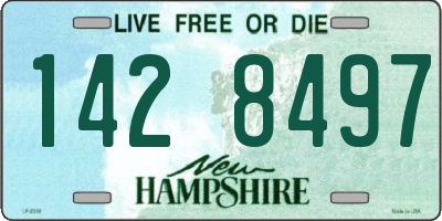 NH license plate 1428497