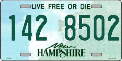 NH license plate 1428502