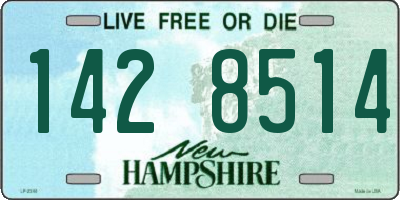 NH license plate 1428514