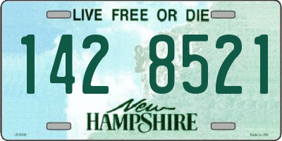 NH license plate 1428521
