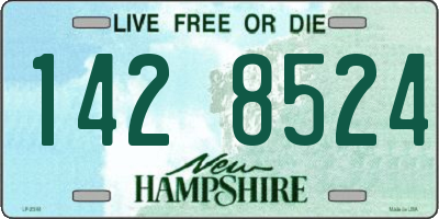 NH license plate 1428524