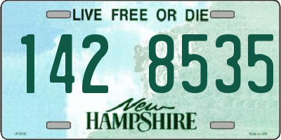 NH license plate 1428535