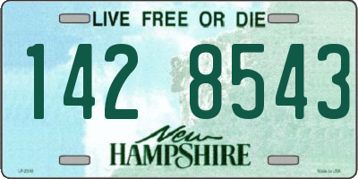 NH license plate 1428543