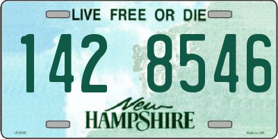 NH license plate 1428546