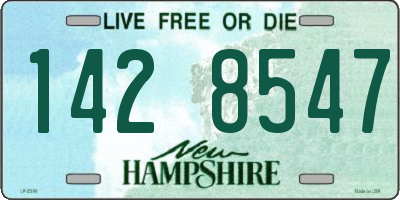 NH license plate 1428547