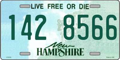 NH license plate 1428566