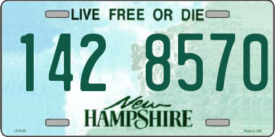 NH license plate 1428570
