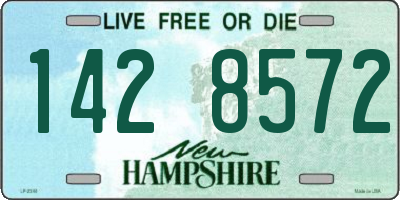 NH license plate 1428572