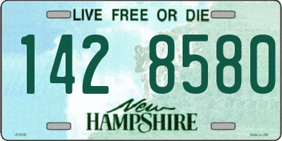 NH license plate 1428580