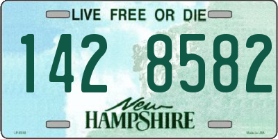 NH license plate 1428582
