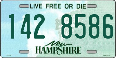 NH license plate 1428586