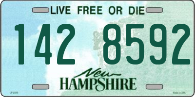 NH license plate 1428592