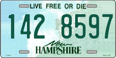 NH license plate 1428597