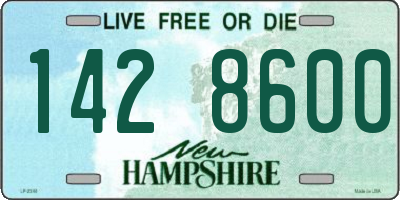 NH license plate 1428600