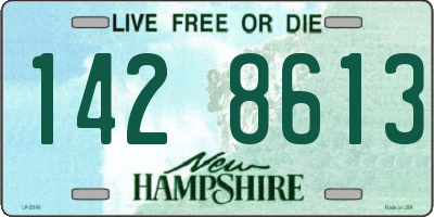 NH license plate 1428613
