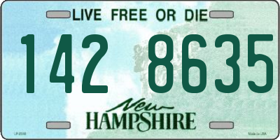 NH license plate 1428635