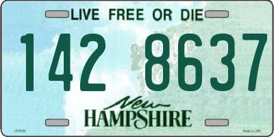 NH license plate 1428637