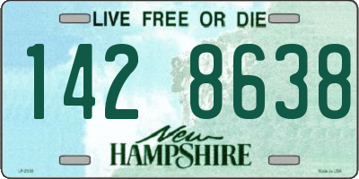 NH license plate 1428638