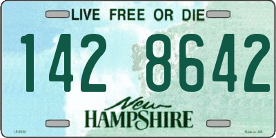 NH license plate 1428642
