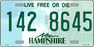 NH license plate 1428645