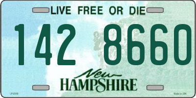 NH license plate 1428660