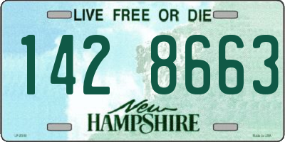 NH license plate 1428663