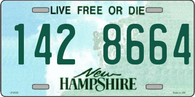 NH license plate 1428664