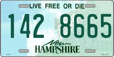 NH license plate 1428665