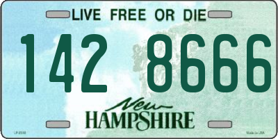 NH license plate 1428666