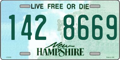 NH license plate 1428669