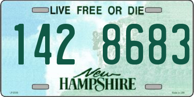 NH license plate 1428683