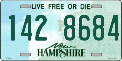 NH license plate 1428684