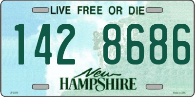 NH license plate 1428686