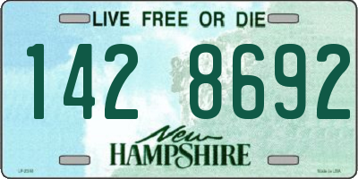 NH license plate 1428692