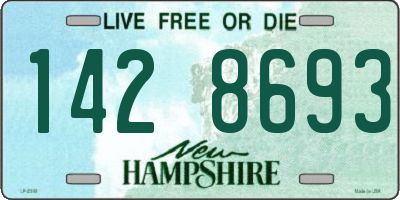 NH license plate 1428693