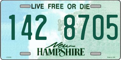 NH license plate 1428705