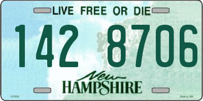 NH license plate 1428706